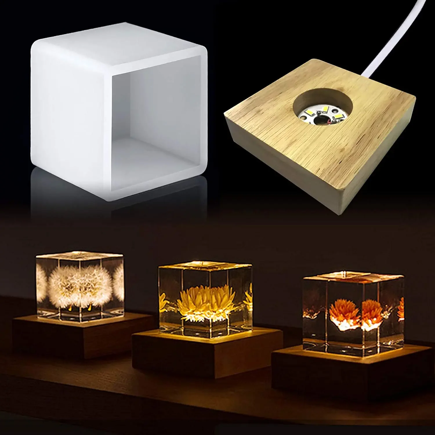 Woodworking Resin - Vuông Nhựa Khuôn, Khuôn Silicone Cho