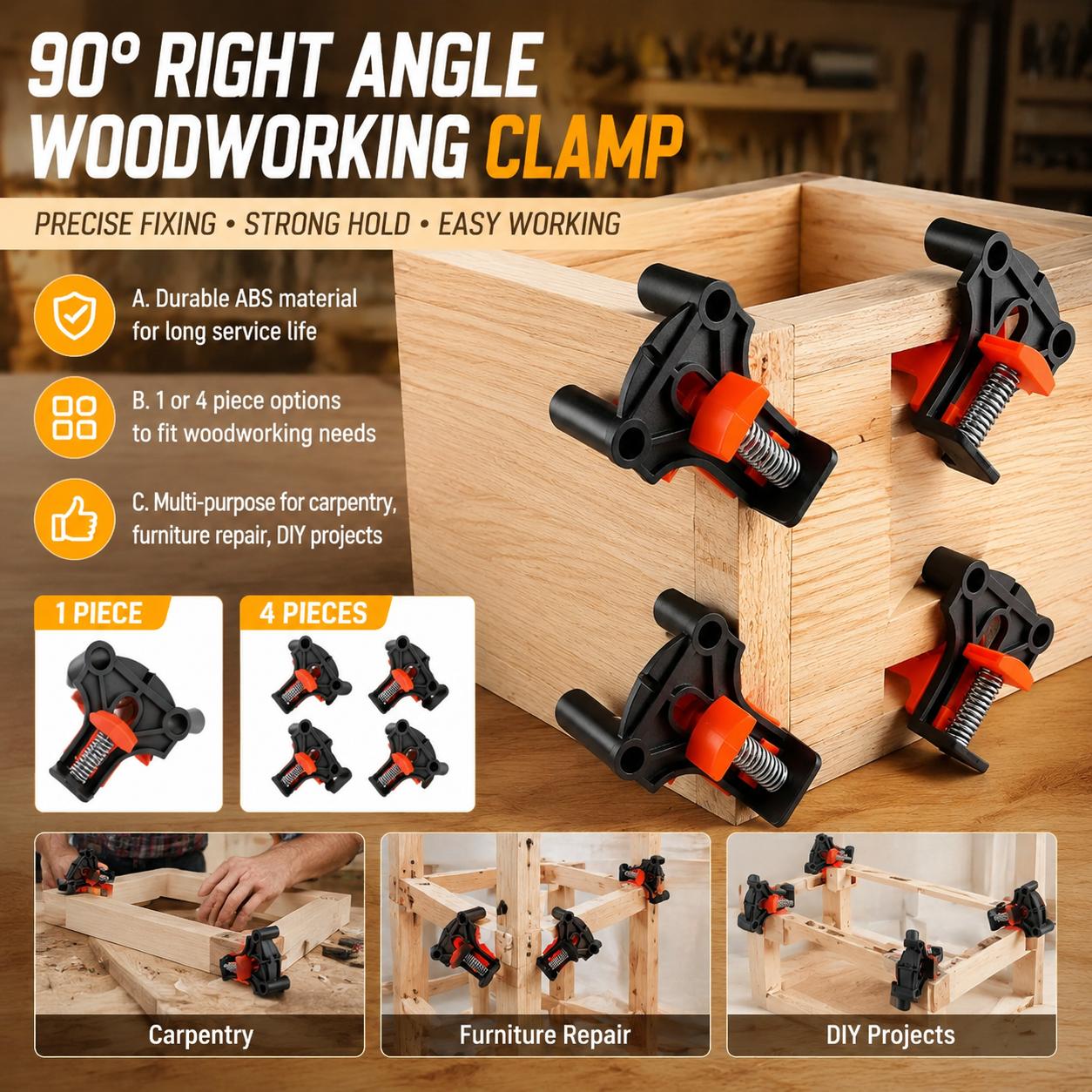 Woodworking Kits - Premium Woodworking Carpentry 90 Degree Right