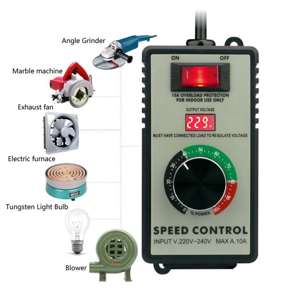 Woodworking Uk - 4000W Angle Grinder Governor Speed Controller