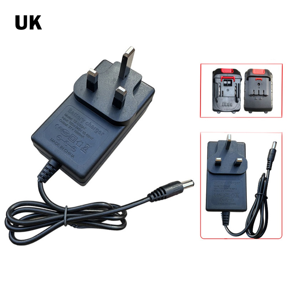 Woodworking Uk - 21V Lithium Battery Charger US/EU/UK/AU Plug