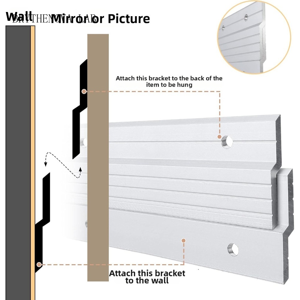 Woodworking French Cleat - 2Pcs French-Cleat Picture Hanger Aluminum Z