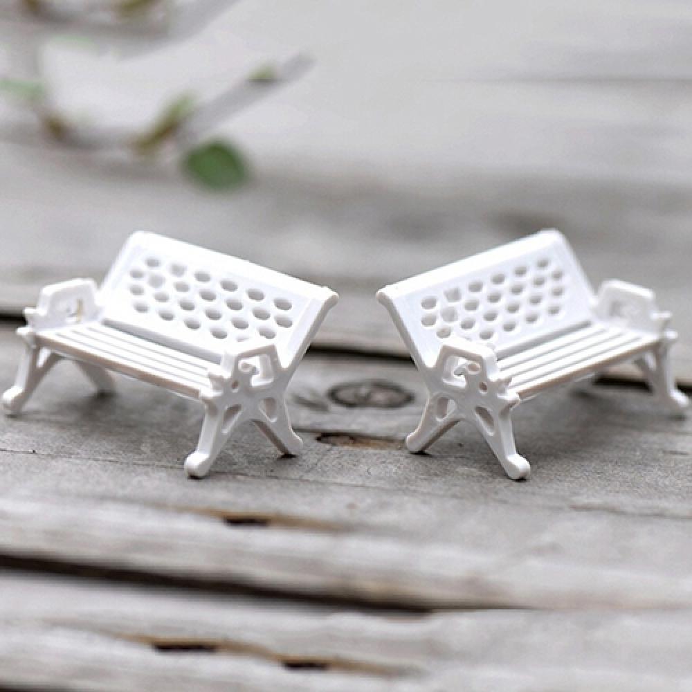 2Pcs Mini Park Seat Bench Cute - đánh giá và giá Woodworking Resin