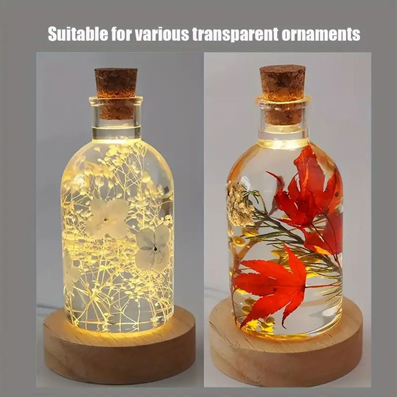 Wood Round LED Night Light Bas - đánh giá và giá Woodworking Resin
