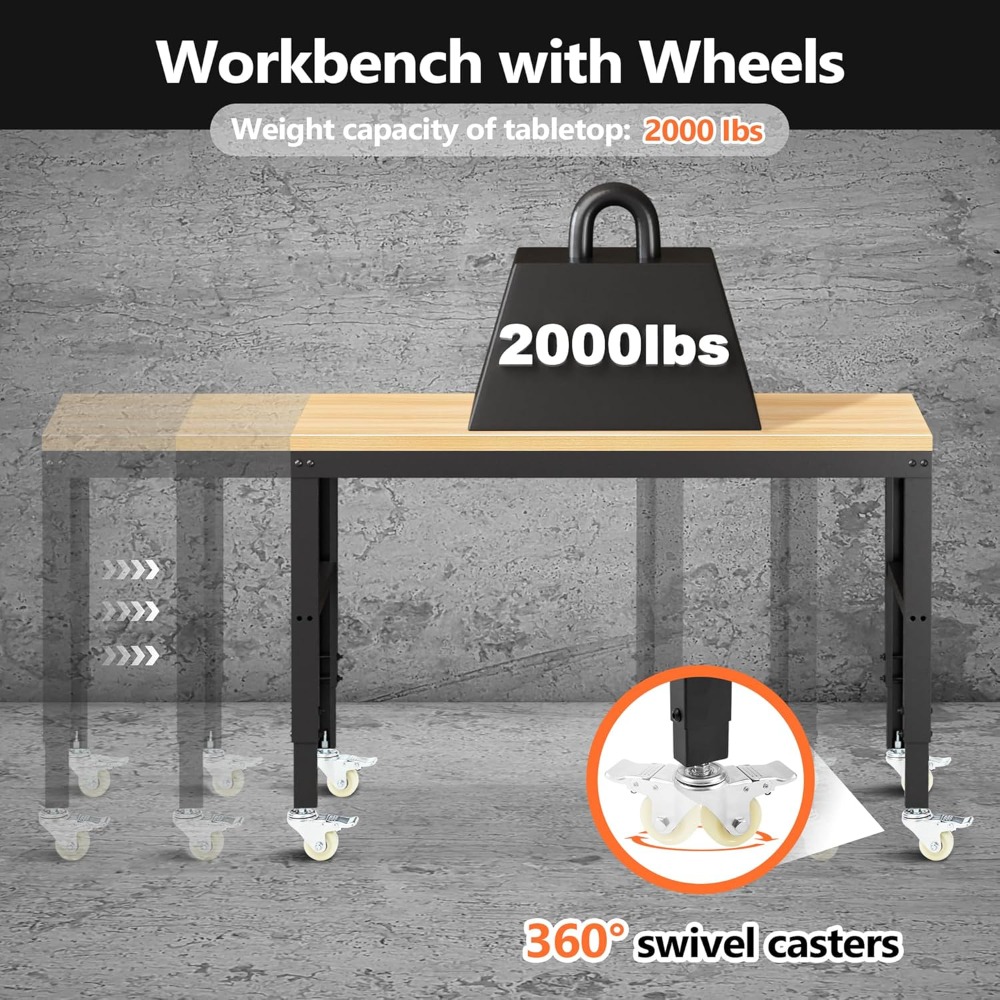 Adjustable Workbench, Heavy Du - đánh giá và giá Woodworking Workbench