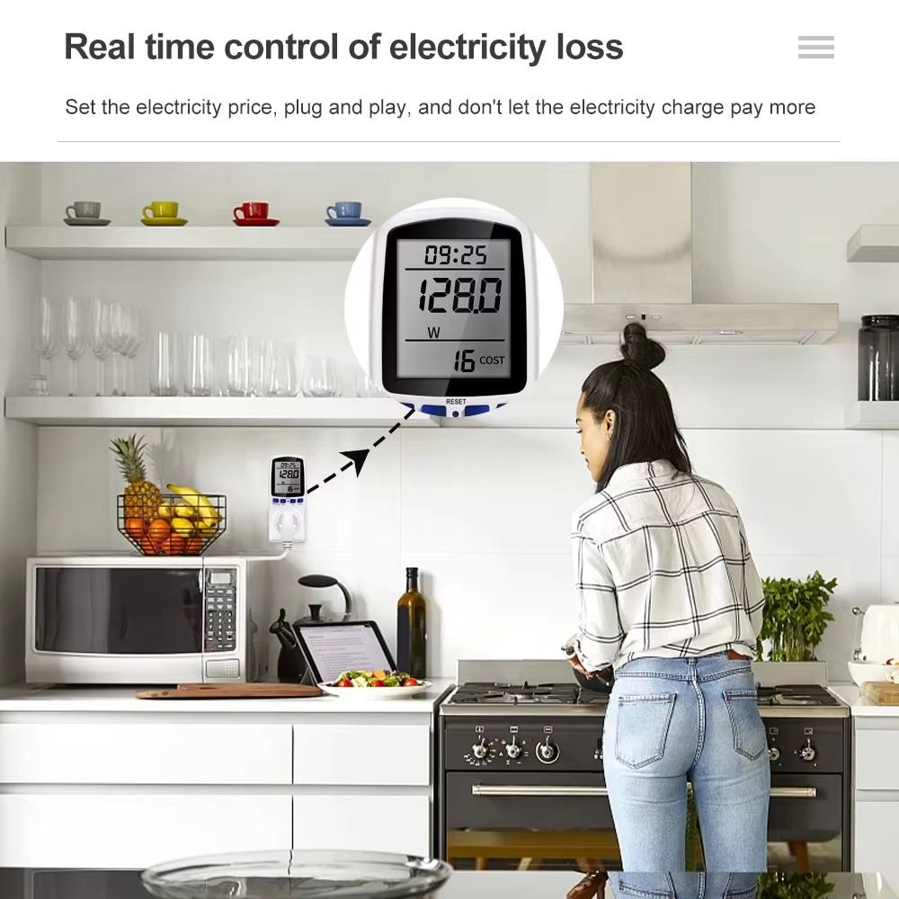 220V 110V Digital LCD Wattmete - đánh giá và giá Woodworking Uk