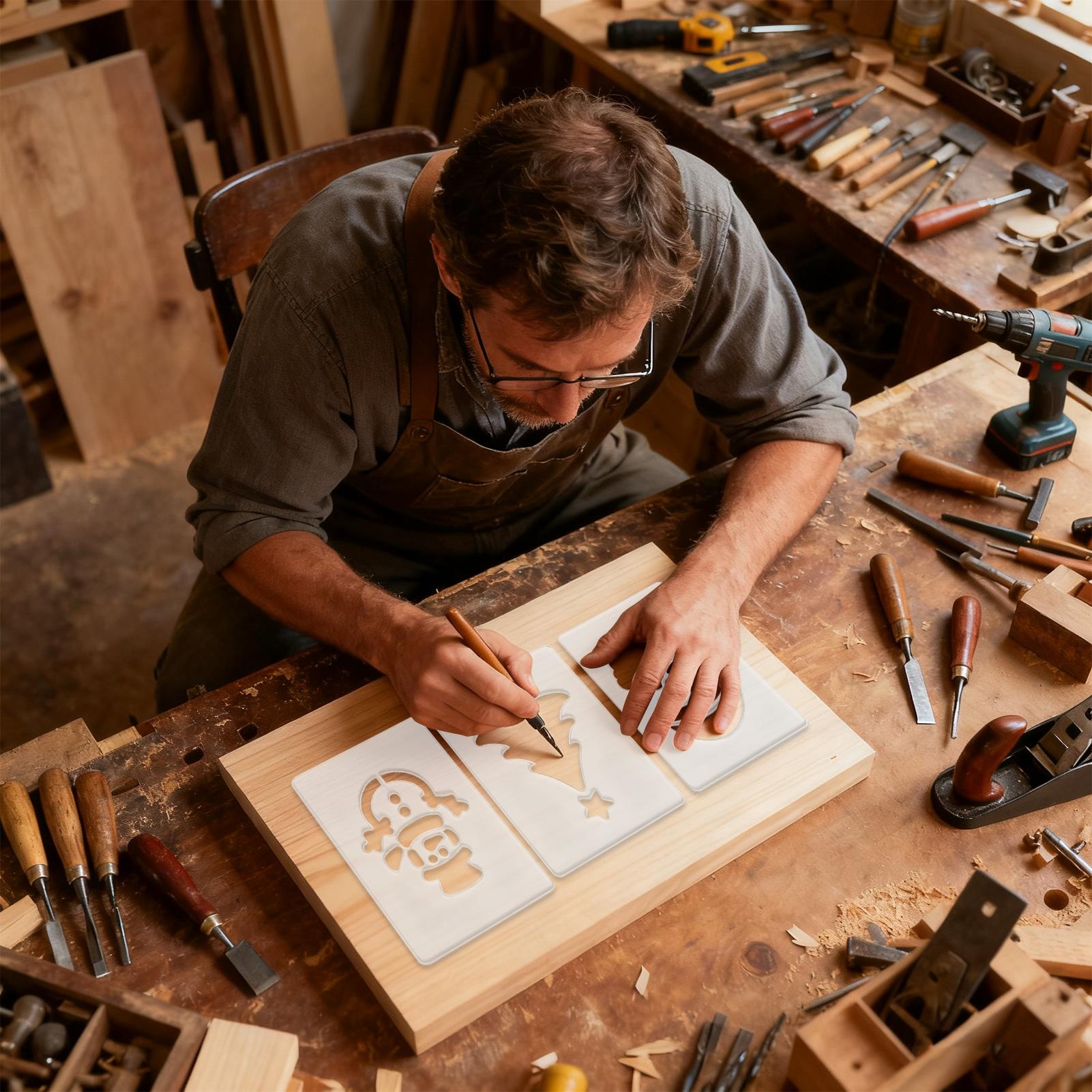 Christmas Stencil Portable Woo - đánh giá và giá Woodworking Man