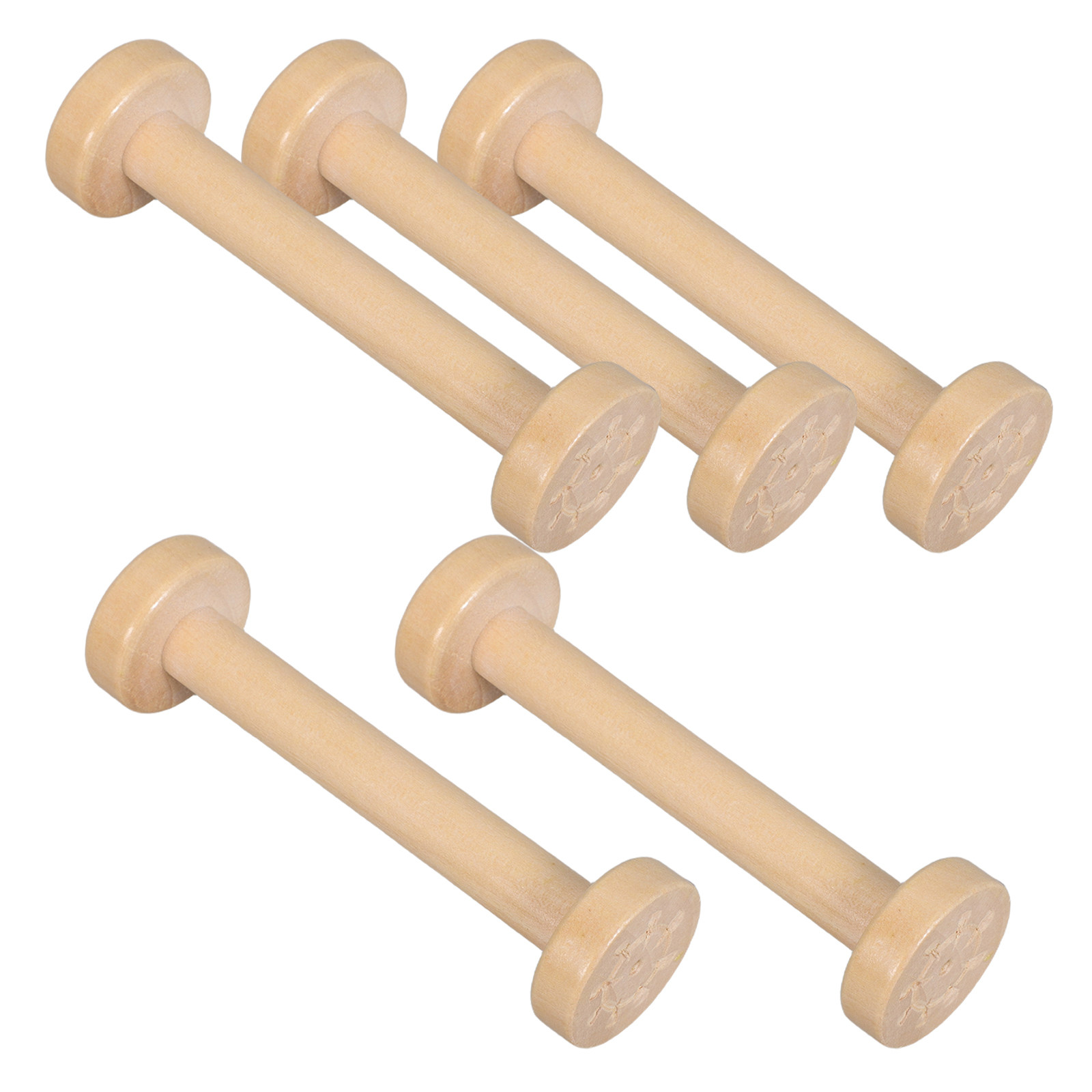 5Pcs Wooden Spools Natural Vin - đánh giá và giá Woodworking Diy Projects
