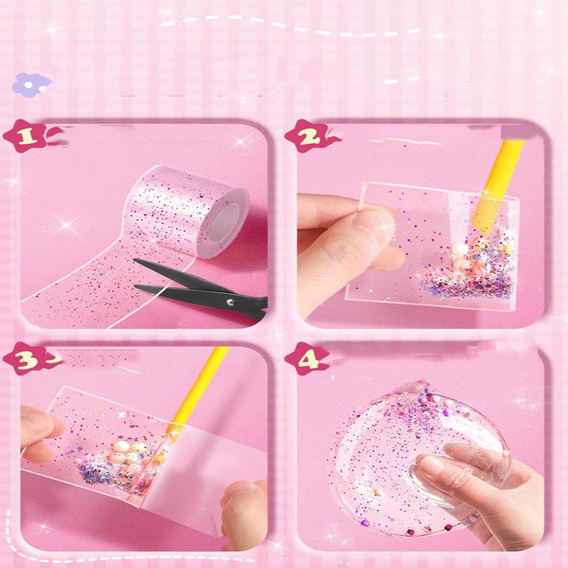 1 Set Glitter Nano Tape Bubble - đánh giá và giá Woodworking Kits For Adults