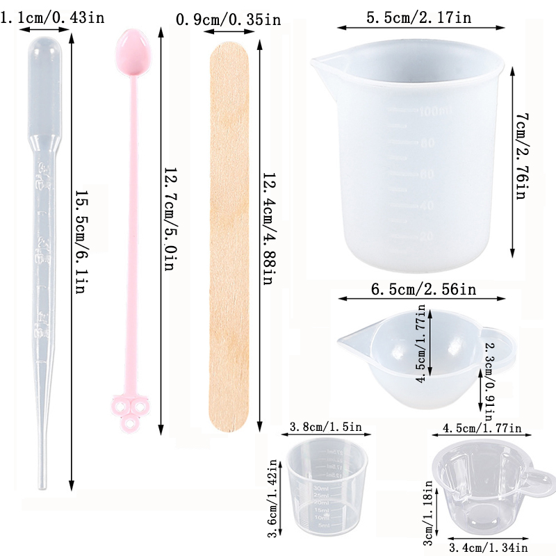 Epoxy Resin Tools Kit Silicone - đánh giá và giá Woodworking Resin