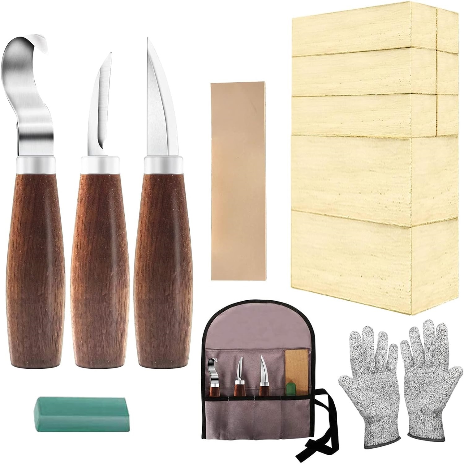 Wood Carving Beginner Kit with - đánh giá và giá Woodworking Kits For Adults